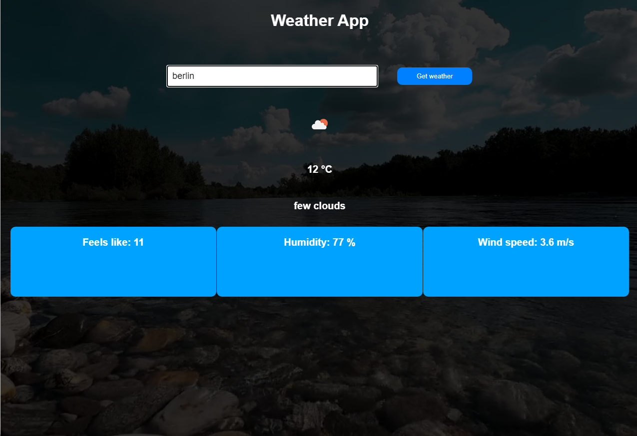 weather app template example